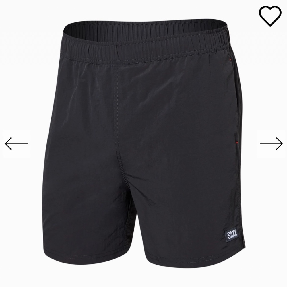 SAXX GO COASTAL CLASSIC VOLLEY Swim Board Shorts 5" Faded Black Extra Large XL